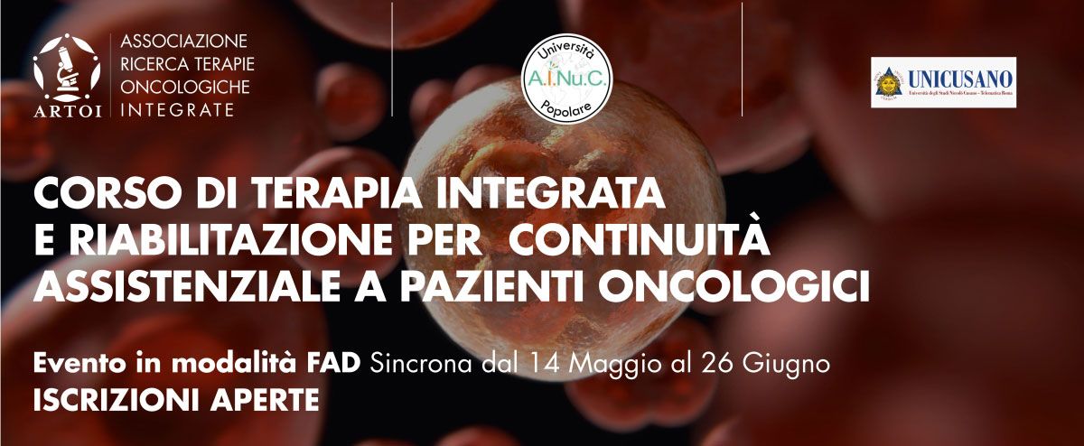 Corso di terapia integrata e riabilitazione per continuità assistenziale a pazienti oncologici